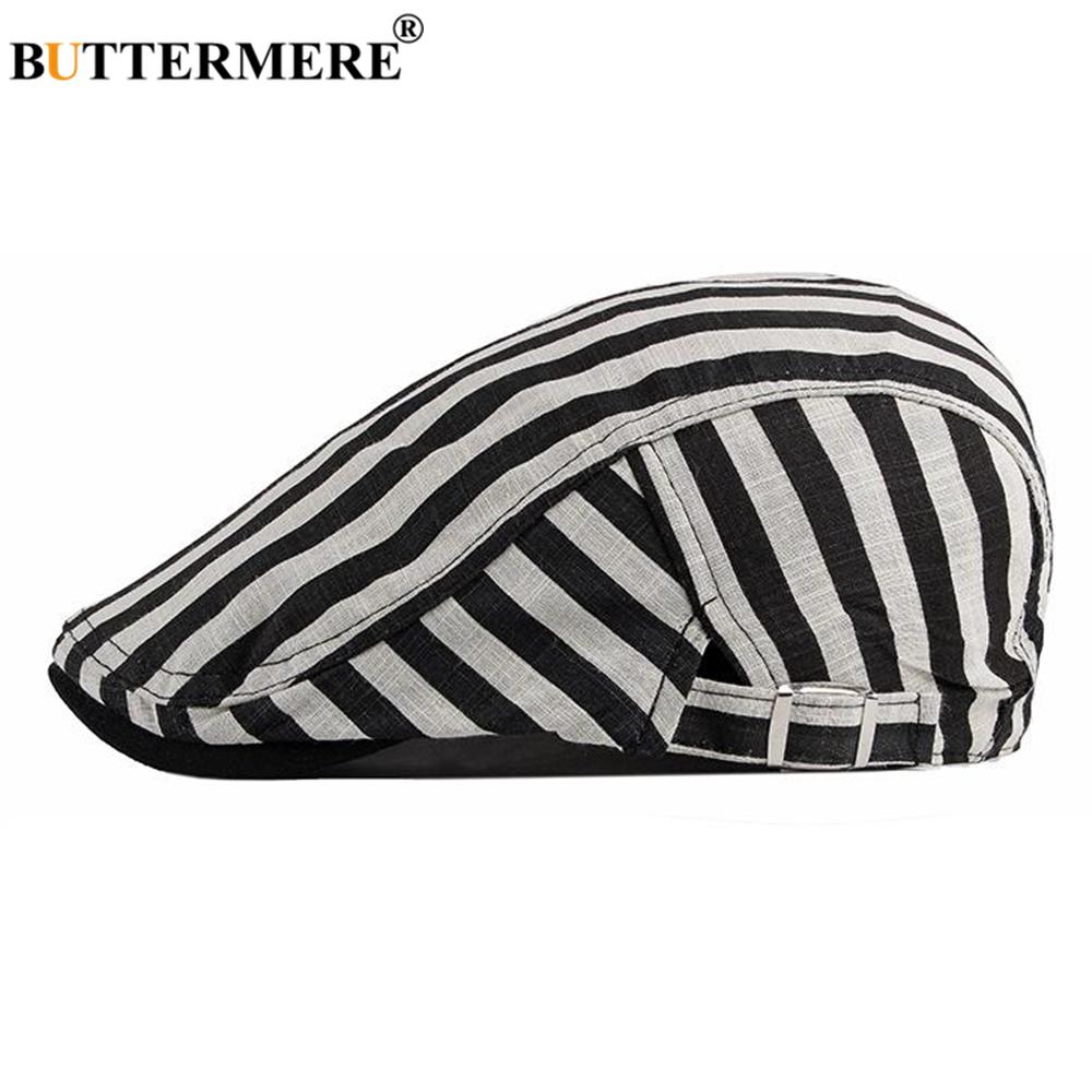 BUTTERMERE 100% Cotton Black White Striped Mens Berets Cabbie Vintage Flat Caps for Men Spring Summer Artist Hat, Red
BUTTERMERE 100% Cotton Black White Striped Mens Berets Cabbie Vintage Flat Caps for Men Spring Summer Artist Hat, Red