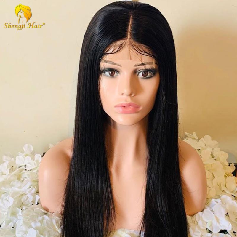 360 Lace Frontal Wig Human Hair Wig Brazilian Remy Glueless Straight 370 Fake Scalp Pre Plucked With Baby Hair SHENGJI, Natural color
360 Lace Frontal Wig Human Hair Wig Brazilian Remy Glueless Straight 370 Fake Scalp Pre Plucked With Baby Hair SHENGJI, Natural color