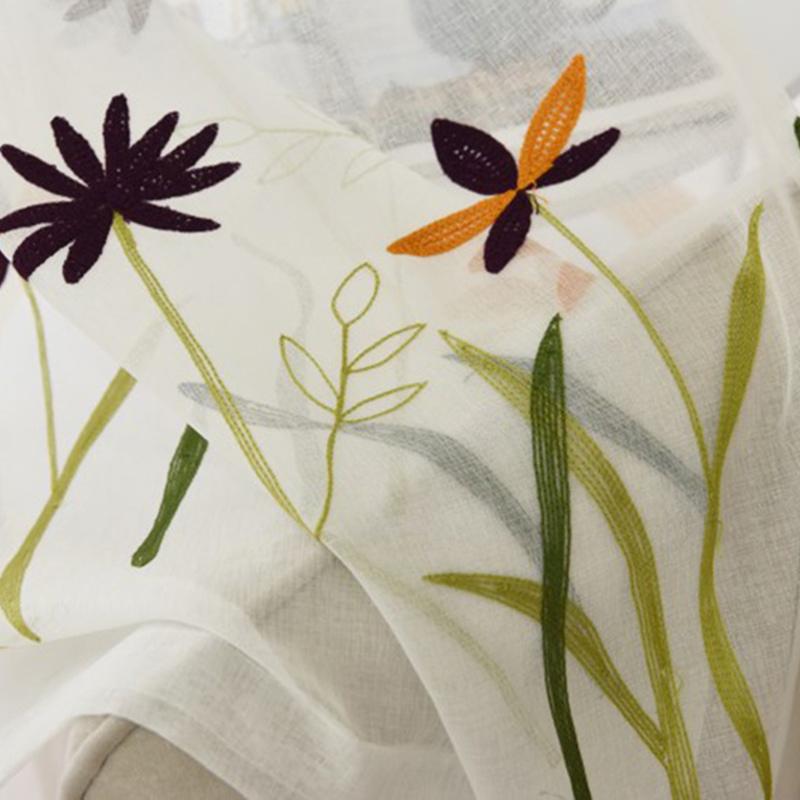Embroidered Flower with Flying dragonfly Voile Tulle Curtains For Living Room White Sheer Drapes For Children Bedroom ZH031#2
Embroidered Flower with Flying dragonfly Voile Tulle Curtains For Living Room White Sheer Drapes For Children Bedroom ZH031#2