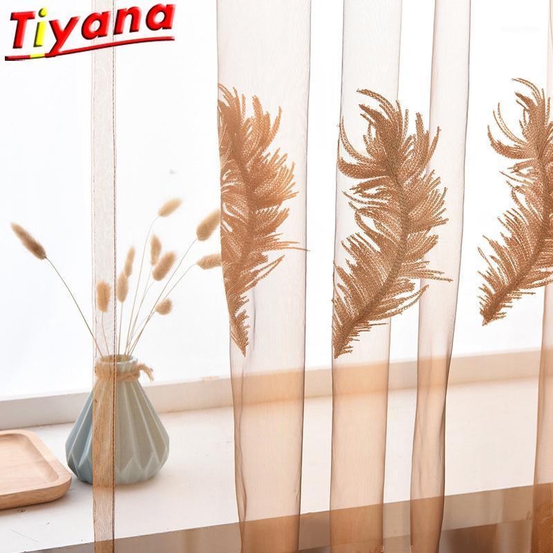 Gorgeous Feather Embroidery Tulle Curtains for Living Room Coffee Transparent Feather Yarn Home Decor Curtains X-HM460*301, White tulle
Gorgeous Feather Embroidery Tulle Curtains for Living Room Coffee Transparent Feather Yarn Home Decor Curtains X-HM460*301, White tulle