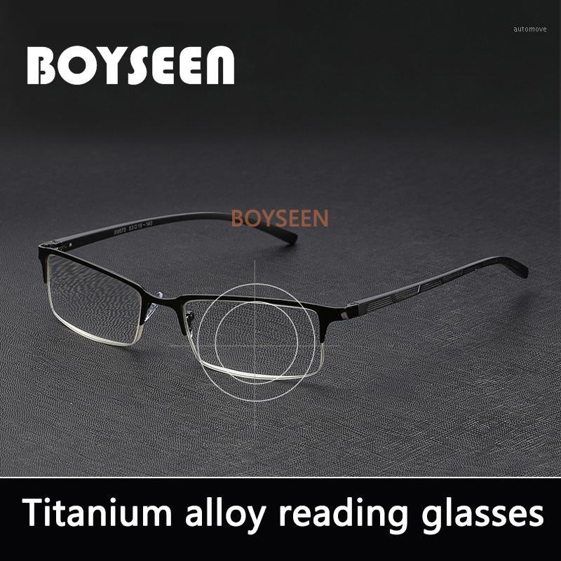 BOYSEEN Titanium alloy Reading Glasses Non spherical 12 Layer Coated lenses Retro Business Hyperopia Prescription Eyeglasses1
BOYSEEN Titanium alloy Reading Glasses Non spherical 12 Layer Coated lenses Retro Business Hyperopia Prescription Eyeglasses1