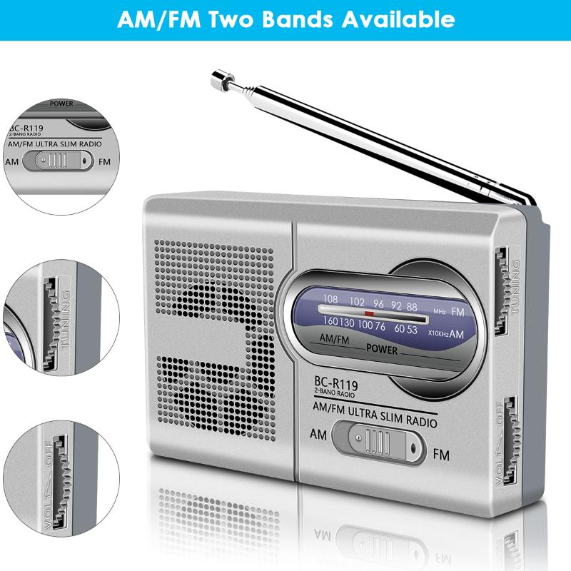 SOONHUA Portable Multi-Function Mini Pocket AM/FM BC-R119 Multi Band Radio Speaker Receiver Antenna
SOONHUA Portable Multi-Function Mini Pocket AM/FM BC-R119 Multi Band Radio Speaker Receiver Antenna