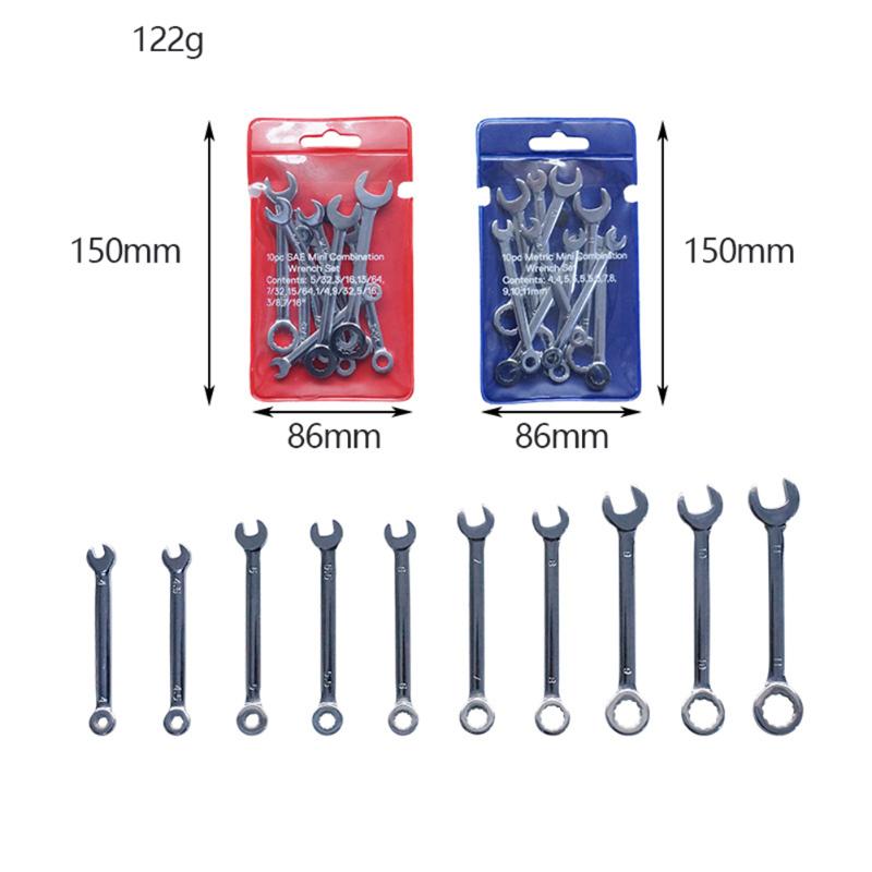 Mini Spanner Wrenches Set Key Ring Spanner Explosion-proof Pocket British/Metric Type Wrenches 10pcs/set
Mini Spanner Wrenches Set Key Ring Spanner Explosion-proof Pocket British/Metric Type Wrenches 10pcs/set