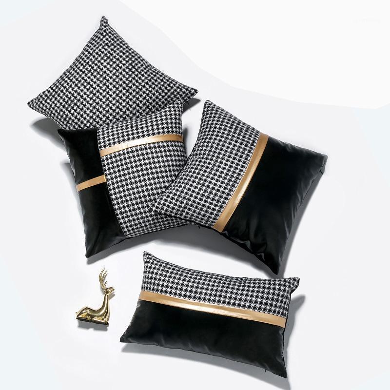 Hot Fashion PU And Polyester Jacquard Sofa Cushion Cover Decorative pillow case Home Hotel Office Car Throw Pillow Cover1, C01
Hot Fashion PU And Polyester Jacquard Sofa Cushion Cover Decorative pillow case Home Hotel Office Car Throw Pillow Cover1, C01