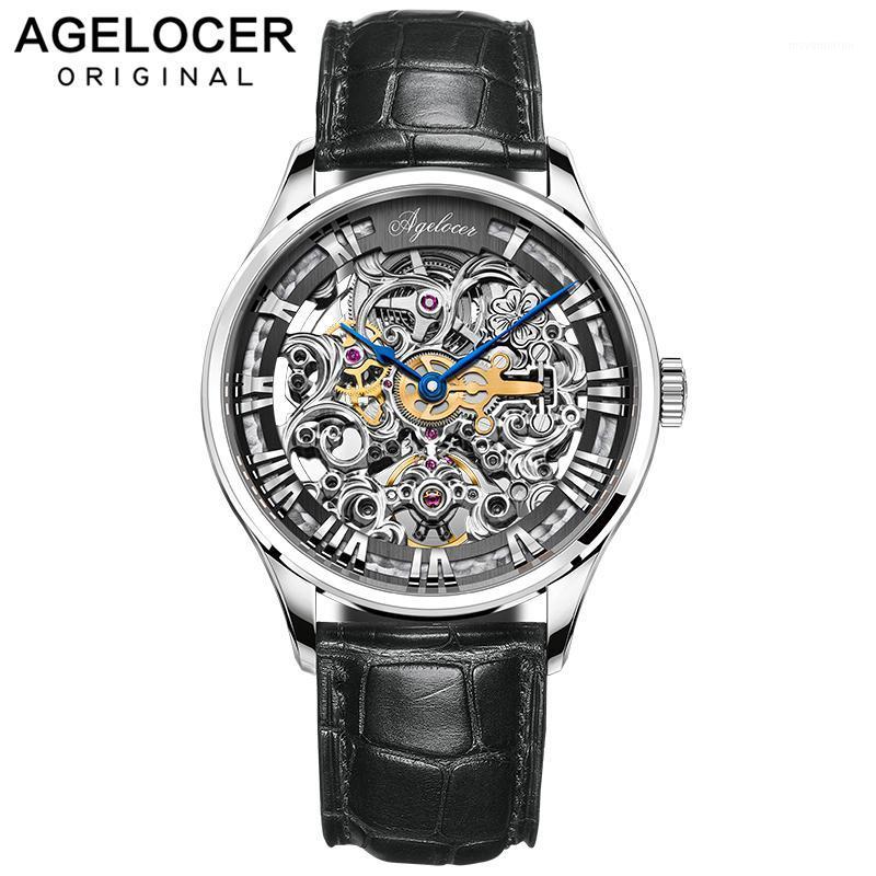 AGELOCER Swiss Skenleton Watches Men Men's Fashion Automatic Hollow Out Man Mechanical Watches relogio masculino1, 5401a1
AGELOCER Swiss Skenleton Watches Men Men's Fashion Automatic Hollow Out Man Mechanical Watches relogio masculino1, 5401a1