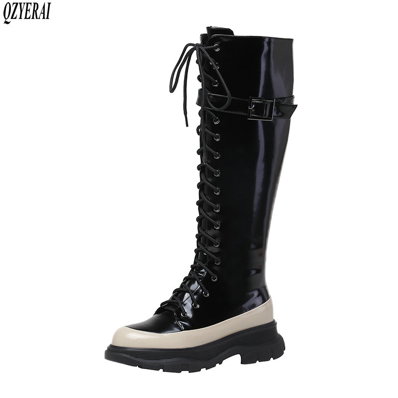 QZYERAI New winter Genuine leather knee boots Women boots Motorcycle Female The knight warm Women shoes, Black
QZYERAI New winter Genuine leather knee boots Women boots Motorcycle Female The knight warm Women shoes, Black
