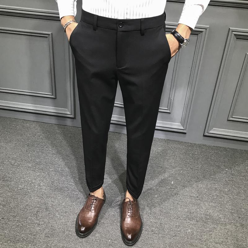 2021 new men's casual trousers Korean version of Slim feet long pants Men's youth work trendy pants business fashion, Black
2021 new men's casual trousers Korean version of Slim feet long pants Men's youth work trendy pants business fashion, Black