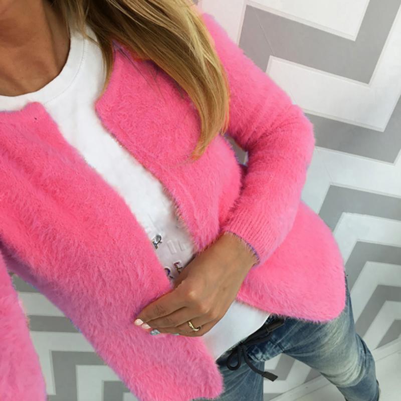 Autumn and winter women' clothing Long Sleeve Knit Jacket Solid Color Patchwork O Neck Cardigan Elegant Slim Plush Sweater Coat, Black
Autumn and winter women' clothing Long Sleeve Knit Jacket Solid Color Patchwork O Neck Cardigan Elegant Slim Plush Sweater Coat, Black