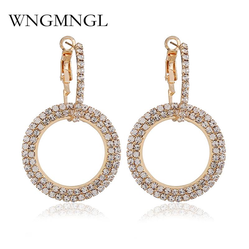 WNGMNGL High Quality Full Rhinestones Hoop Earrings For Women Girls Statement Round Circle Crystal Earrings 2021 Exquisite Gift
WNGMNGL High Quality Full Rhinestones Hoop Earrings For Women Girls Statement Round Circle Crystal Earrings 2021 Exquisite Gift