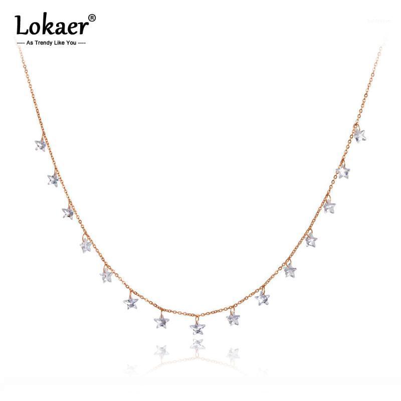 Lokaer Fashion Bohemia Stainless Steel White Star CZ Crystal Choker Necklace Beach Pendant Chain Necklace For Women Girls N200891
Lokaer Fashion Bohemia Stainless Steel White Star CZ Crystal Choker Necklace Beach Pendant Chain Necklace For Women Girls N200891