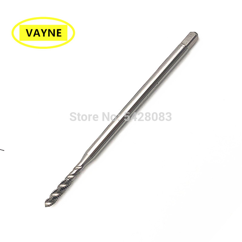 VAYNE HSSE American system Long Shank Spiral Flute Tap that be lengthened by 100mm machine tapsU2-56/4-40/6-32/8-32/10-24x100mm
VAYNE HSSE American system Long Shank Spiral Flute Tap that be lengthened by 100mm machine tapsU2-56/4-40/6-32/8-32/10-24x100mm