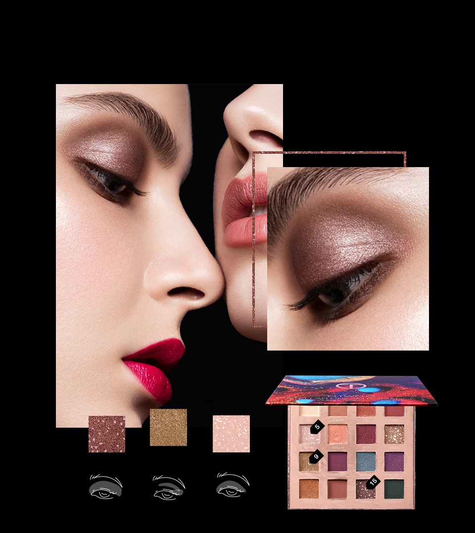 O.TWO.O 16 Colors Eyeshadow Pallete Pearl Glitter Shimmer Eye Shadow Pigment Palette Powder Long Lasting Make Up palette, Photo color
O.TWO.O 16 Colors Eyeshadow Pallete Pearl Glitter Shimmer Eye Shadow Pigment Palette Powder Long Lasting Make Up palette, Photo color