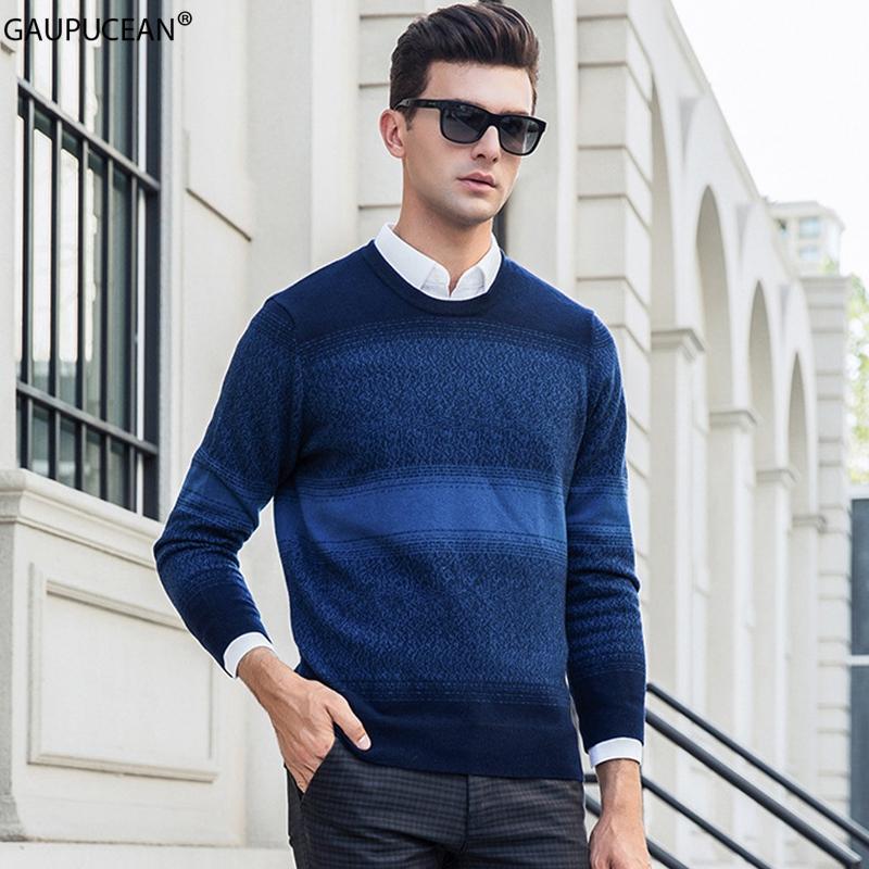 40% Cashmere 60% Wool Warm Soft High Quality Thick Fashion Stripes Man Knitted Pullover Winter Knitwear Male O-Neck Men Sweater, Blue
40% Cashmere 60% Wool Warm Soft High Quality Thick Fashion Stripes Man Knitted Pullover Winter Knitwear Male O-Neck Men Sweater, Blue