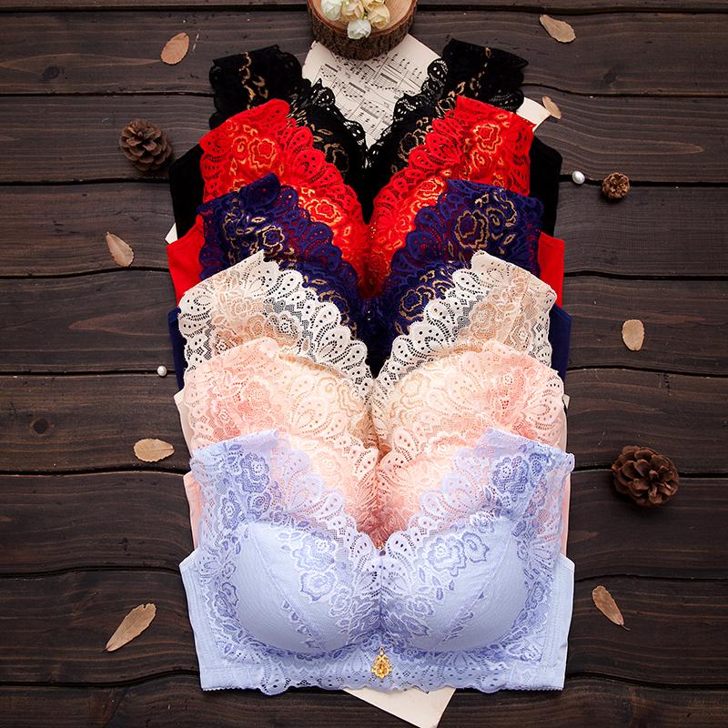 Women Plus Size Solid Color Lace Embroidery Wide Shoulder Strap bra Large size Push up Bras
Women Plus Size Solid Color Lace Embroidery Wide Shoulder Strap bra Large size Push up Bras