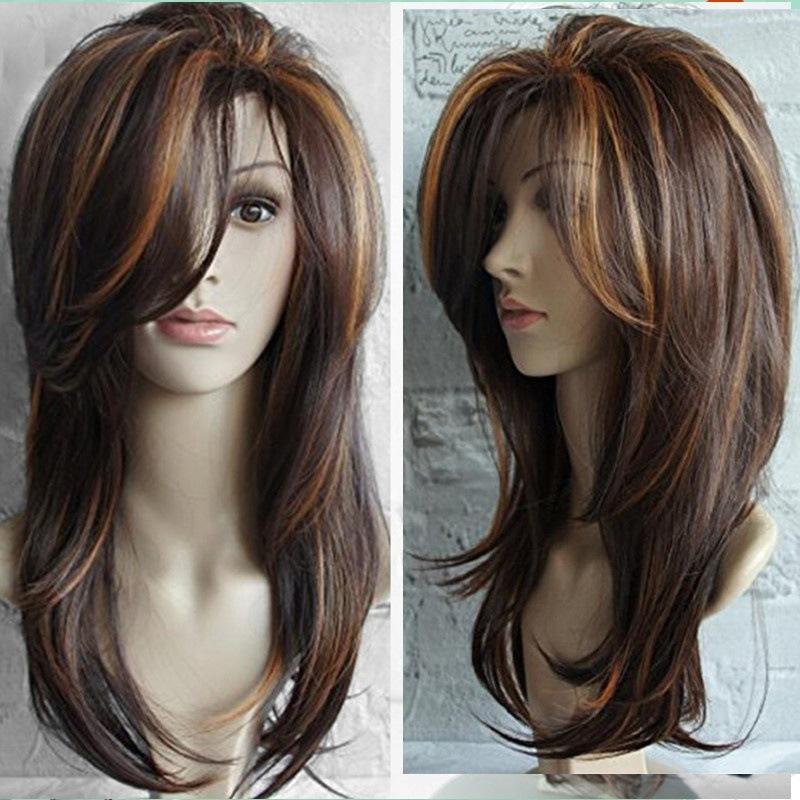 Long Curly Hair Fluffy Pear Curl Inside Buckle Medium Straight Women's Wig Golden Brown Pick Dye Gradient, As the picture shows
Long Curly Hair Fluffy Pear Curl Inside Buckle Medium Straight Women's Wig Golden Brown Pick Dye Gradient, As the picture shows