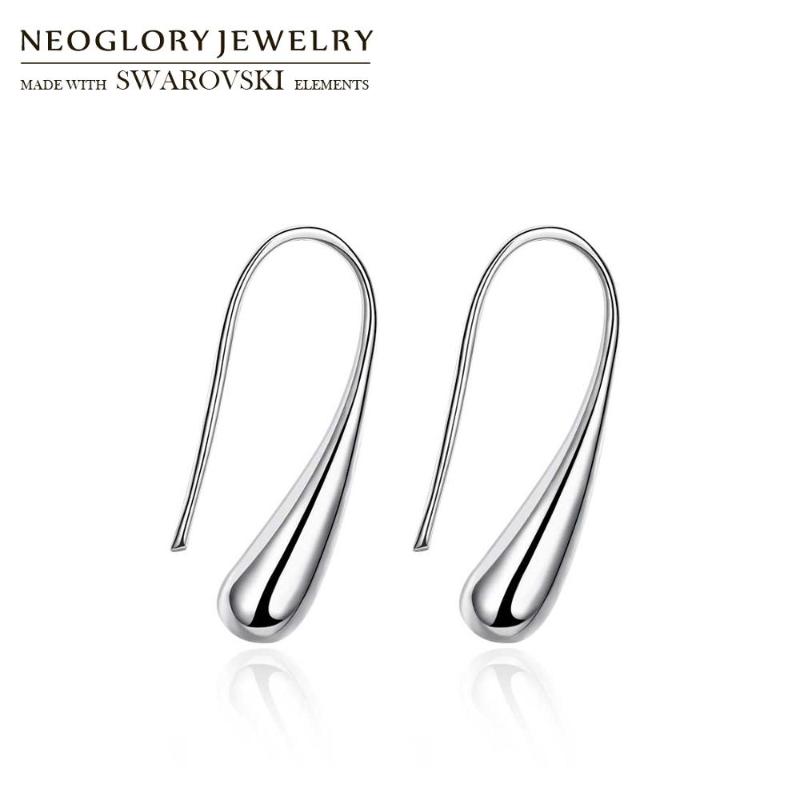 Dangle & Chandelier Neoglory Silver Plated Copper Charms Drop Earrings Genuine Metallic Simple Design Allergy Free For Party Jewelry Gift
Dangle & Chandelier Neoglory Silver Plated Copper Charms Drop Earrings Genuine Metallic Simple Design Allergy Free For Party Jewelry Gift