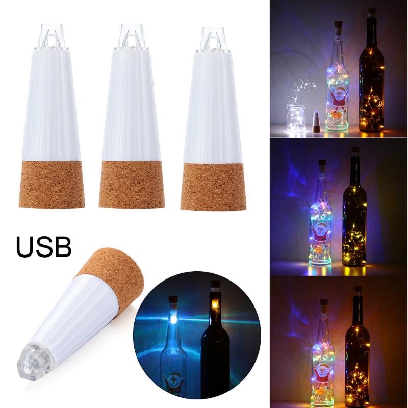 Strings 1PC Cork Shaped Wine Bottle Lamp Night Light Copper Wire String LED Stopper USB Charging Romance Wedding Party Decor
Strings 1PC Cork Shaped Wine Bottle Lamp Night Light Copper Wire String LED Stopper USB Charging Romance Wedding Party Decor