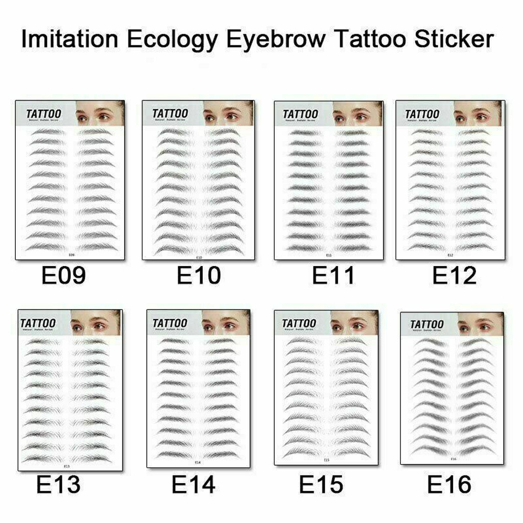 Magic 4D Hair-like Eyebrow Tattoo Sticker False Eyebrows Waterproof Lasting Makeup Water-based Eye Brow Stickers