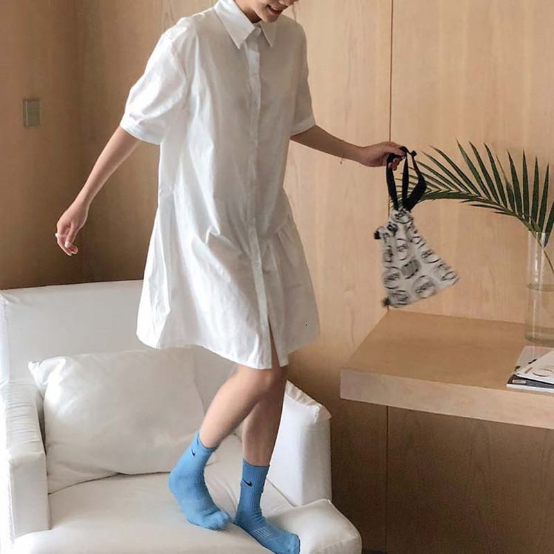 2021 New Summer Korean style white short sleeve mini dress plied with women (f3986) D94S
2021 New Summer Korean style white short sleeve mini dress plied with women (f3986) D94S