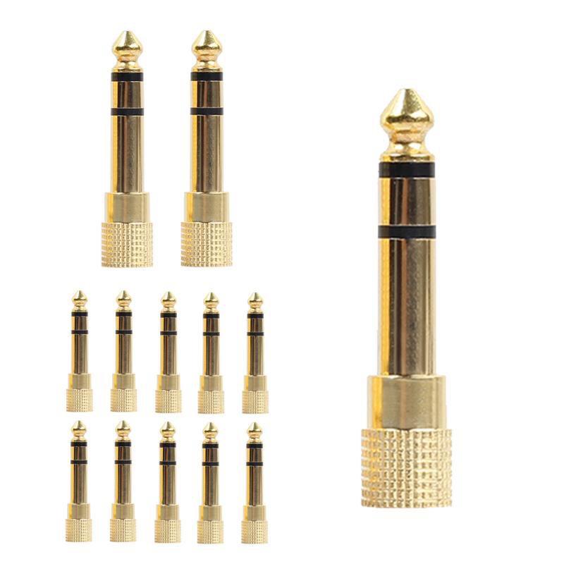 15pcs Gold Plated Plug o Jack TRS 1/4 inch(6.3 mm) to 1/8 inch(3.5mm) Male to Female Stereo Adapter
15pcs Gold Plated Plug o Jack TRS 1/4 inch(6.3 mm) to 1/8 inch(3.5mm) Male to Female Stereo Adapter