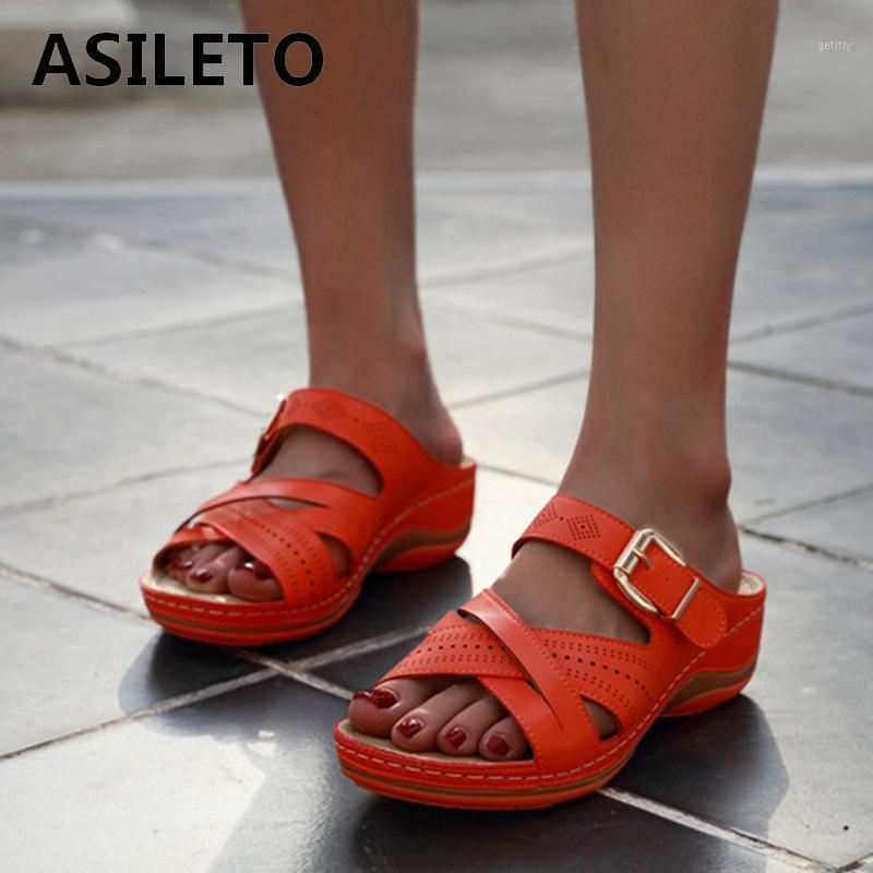 ASILETO New 2021 Women Sandals Open Toe 5cm Wedge Heels Buckle Classic Concise Soft Non-Slip Breathable Big Size 42 A36101, Black
ASILETO New 2021 Women Sandals Open Toe 5cm Wedge Heels Buckle Classic Concise Soft Non-Slip Breathable Big Size 42 A36101, Black