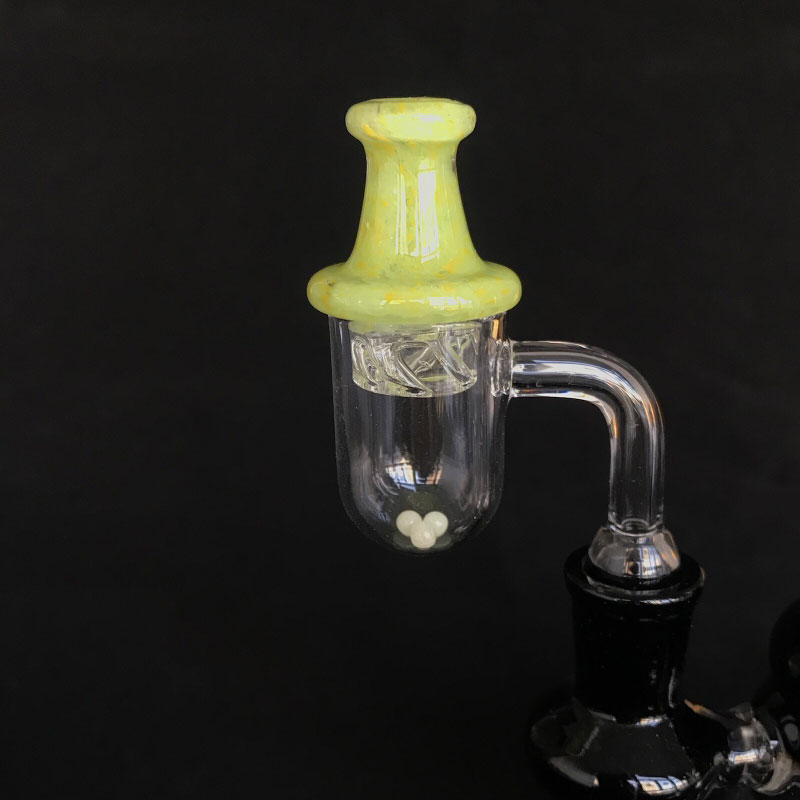 25mm Round Bottom Quartz Banger Nail with Spinning Carb Cap and Glow Terp Pearl Female Male 10mm 14mm 18mm for Dab Rig Bong
25mm Round Bottom Quartz Banger Nail with Spinning Carb Cap and Glow Terp Pearl Female Male 10mm 14mm 18mm for Dab Rig Bong