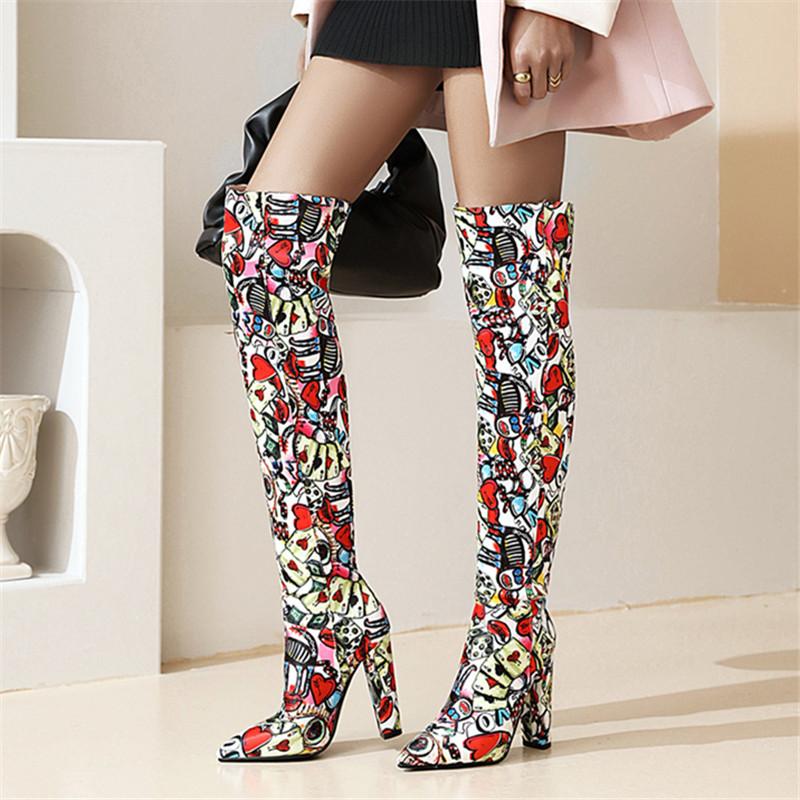 Women Sexy Thigh High Boots for Women Pointed Toe Block Heel Over the Knee High Boots 2021 Winter New Long white Black
Women Sexy Thigh High Boots for Women Pointed Toe Block Heel Over the Knee High Boots 2021 Winter New Long white Black