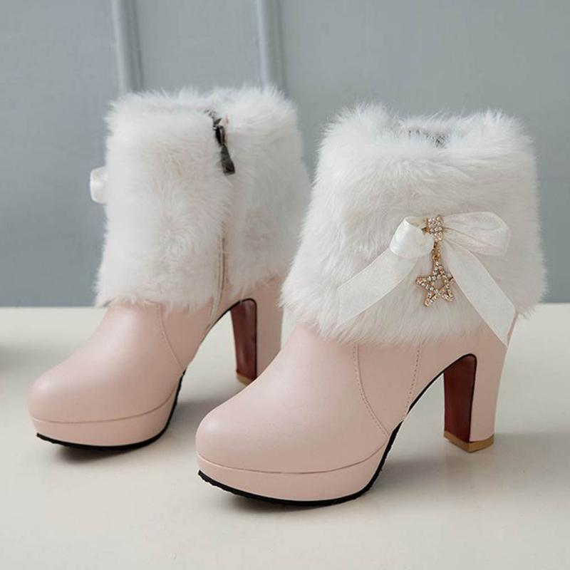 Autumn Winter Boots Fashion Women Waterproof Platform Round Head High Heels Zipper Ankle Boots Thick Heel Slip On Ladies, Black
Autumn Winter Boots Fashion Women Waterproof Platform Round Head High Heels Zipper Ankle Boots Thick Heel Slip On Ladies, Black
