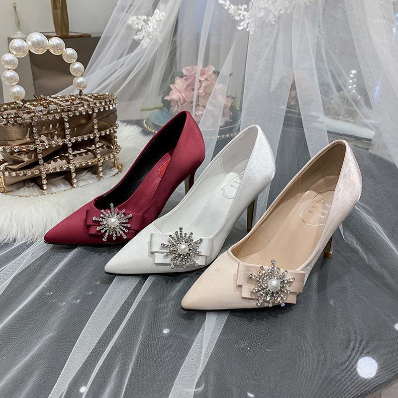 Fashion Wedding shoes Pointed Toe Slip-On Thin Heels Blingbling Large size Breathable Sexy Party high heels 9cm 7cm High1, White 9cm
Fashion Wedding shoes Pointed Toe Slip-On Thin Heels Blingbling Large size Breathable Sexy Party high heels 9cm 7cm High1, White 9cm