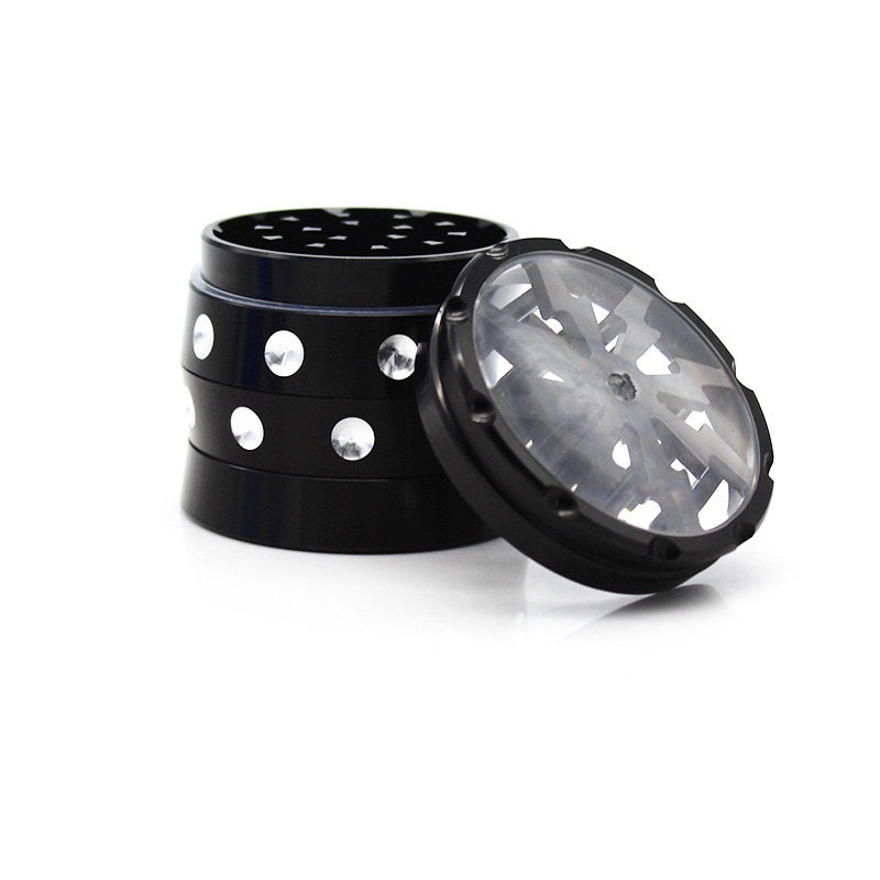 Accessories 50mm Aluminum alloy Grinder 4 layers grinders with Bling diamond for smoke cigarette smoking Tobacco
Accessories 50mm Aluminum alloy Grinder 4 layers grinders with Bling diamond for smoke cigarette smoking Tobacco