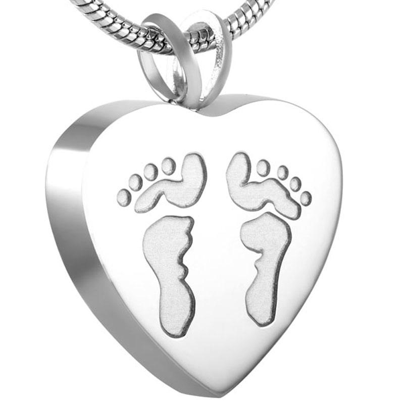 IJD8006 Human Cremation Pendant Bay Feet Heart Urn Ashes Holder Locket Keepsake Stainless Steel Memorial Jewellery
IJD8006 Human Cremation Pendant Bay Feet Heart Urn Ashes Holder Locket Keepsake Stainless Steel Memorial Jewellery