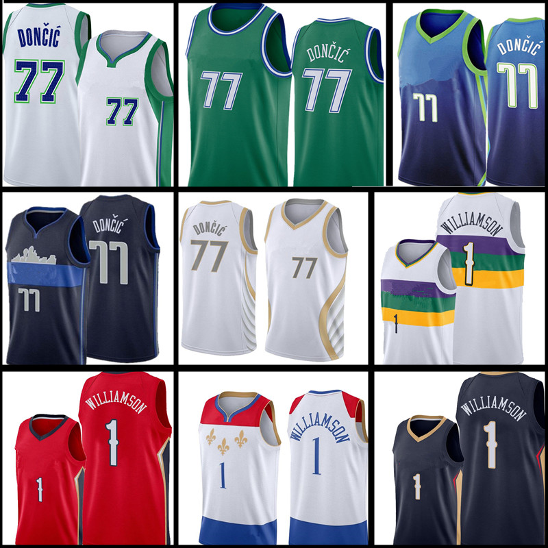 2022 Luka 77 Basketball Doncic Jersey Zion 1 Williamson Jerseys Blue White Green Black Red Jersey Embroidery Logos S
2022 Luka 77 Basketball Doncic Jersey Zion 1 Williamson Jerseys Blue White Green Black Red Jersey Embroidery Logos S