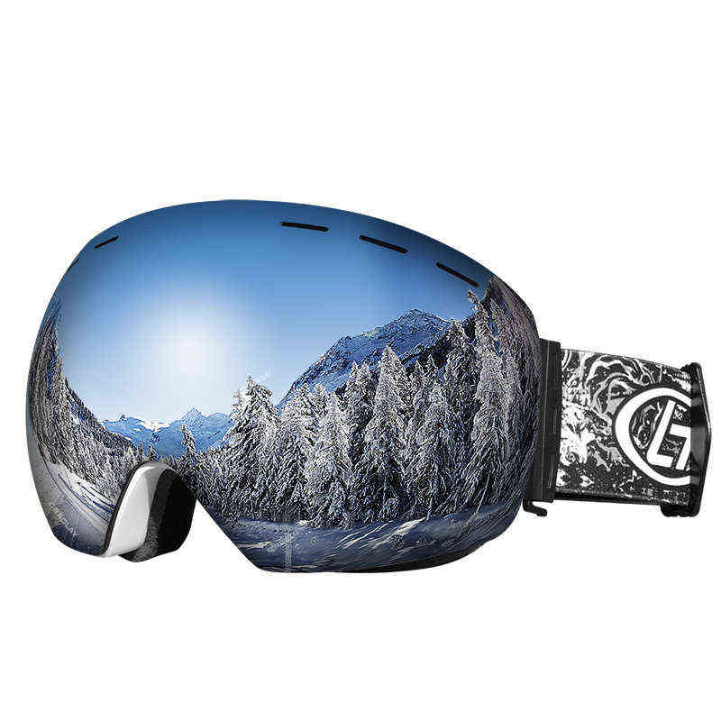 Ski Goggles Double Layers Anti-fog Big Ski Mask Glasses Skiing Snow Men Women Snowboard Goggles 220110