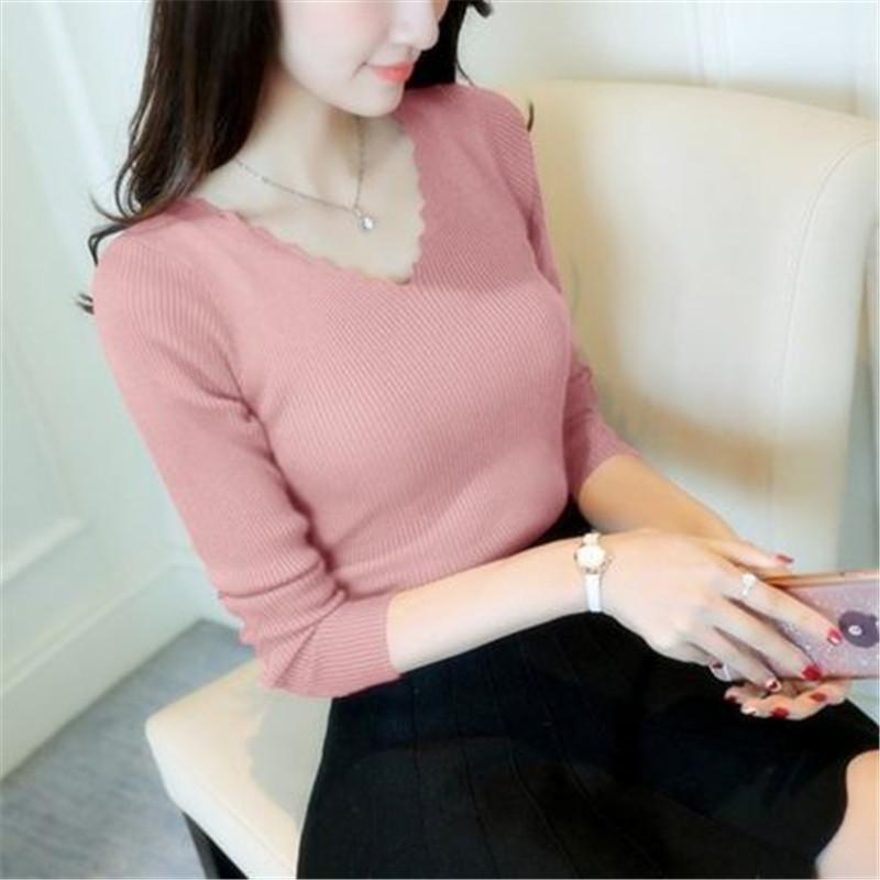 Women's Sweaters Korean 2022 Autumn Winter Women And Pullovers Sexy V Neck Long Sleeve Woman Sweater Knitting Pull Femme PZ446, White;black
Women's Sweaters Korean 2022 Autumn Winter Women And Pullovers Sexy V Neck Long Sleeve Woman Sweater Knitting Pull Femme PZ446, White;black