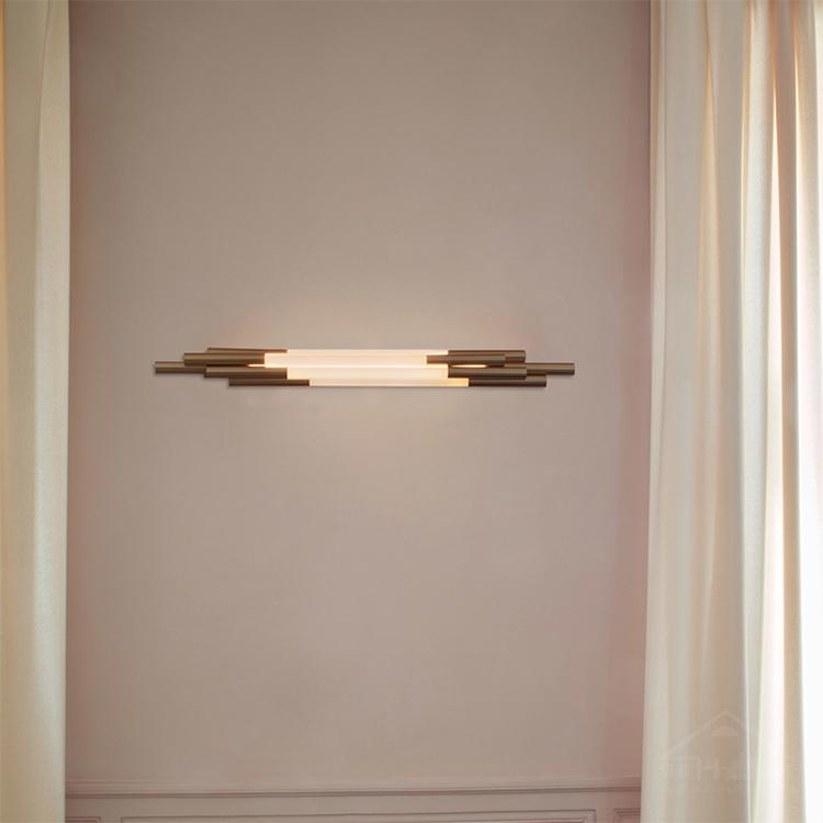 Nordic retro creative post-modern American minimalist glass strip bathroom mirror front wall lamp corridor lamp
Nordic retro creative post-modern American minimalist glass strip bathroom mirror front wall lamp corridor lamp