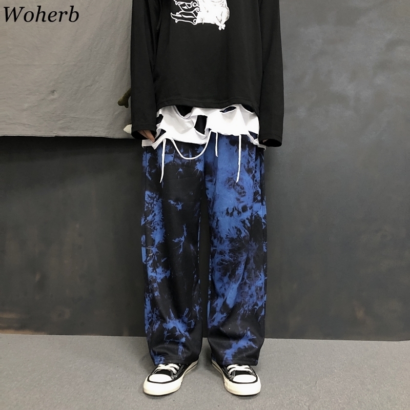 Woherb Tie Dye Print Cargo Loose Jogger Wide Leg Pant Harajuku Streetwear Korean Punk Trouser Woman and Man Hip Hop Track 201109, Green
Woherb Tie Dye Print Cargo Loose Jogger Wide Leg Pant Harajuku Streetwear Korean Punk Trouser Woman and Man Hip Hop Track 201109, Green