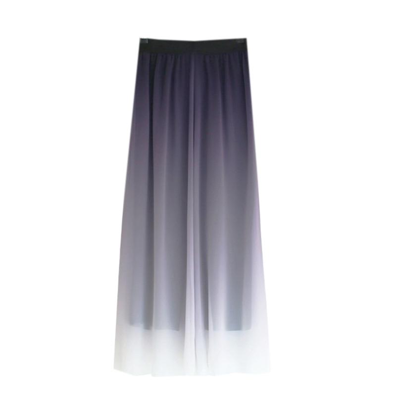 Stage Wear Wide Leg Dance Pants Women 2 Color Practice Dancer Loose Trouser Chiffon Double Layers Black Red