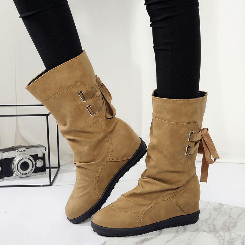 2020 Fashion Women Autumn Winter Boots Mid-Calf Solid Flat With PU Boots Warm Fur Inside Ladies Shoes 3 color plus Size 35-431, Gray
2020 Fashion Women Autumn Winter Boots Mid-Calf Solid Flat With PU Boots Warm Fur Inside Ladies Shoes 3 color plus Size 35-431, Gray