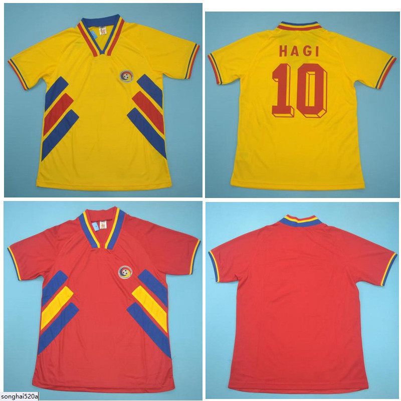 Top 1994 Romania Retro soccer jerseys CHIRICHES football shirt RADUCIOIU jersey HAGI Classic maillot de foot, Black;yellow
Top 1994 Romania Retro soccer jerseys CHIRICHES football shirt RADUCIOIU jersey HAGI Classic maillot de foot, Black;yellow