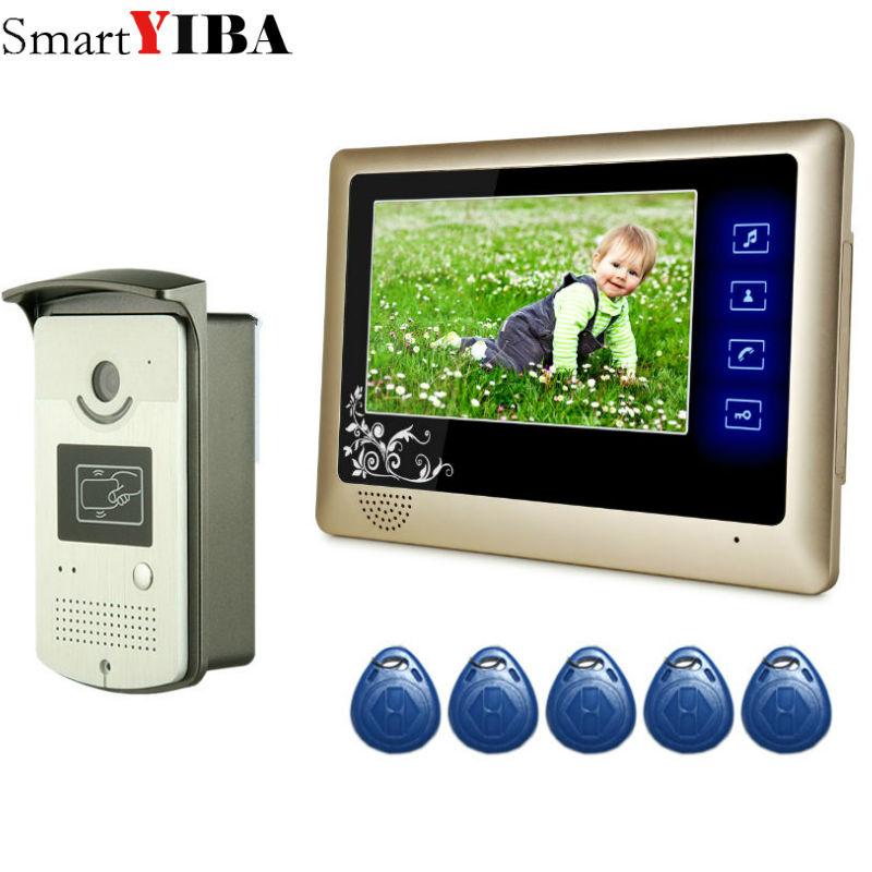 SmartYIBA 7" RFID Open Video Intercom Home Villa/Apartment Kits TFT Color Monitor Video Door Phone Doorbell Surveillance System
SmartYIBA 7" RFID Open Video Intercom Home Villa/Apartment Kits TFT Color Monitor Video Door Phone Doorbell Surveillance System
