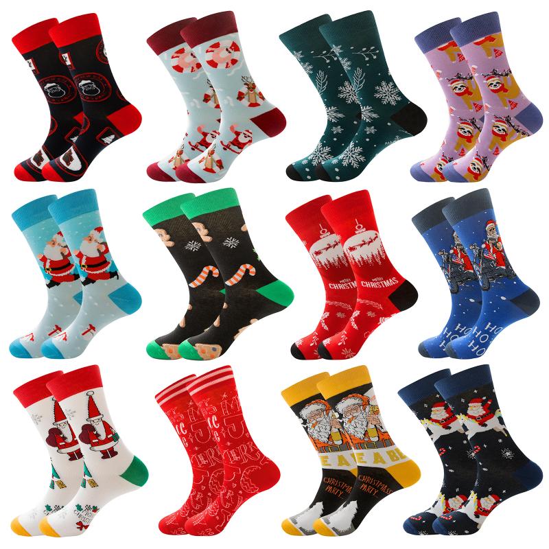 Christmas Socks Snow Gift Cotton Happy Men Socks New 2020 Autumn Winter Christmas woman Funny New Year Santa Claus, B1
Christmas Socks Snow Gift Cotton Happy Men Socks New 2020 Autumn Winter Christmas woman Funny New Year Santa Claus, B1
