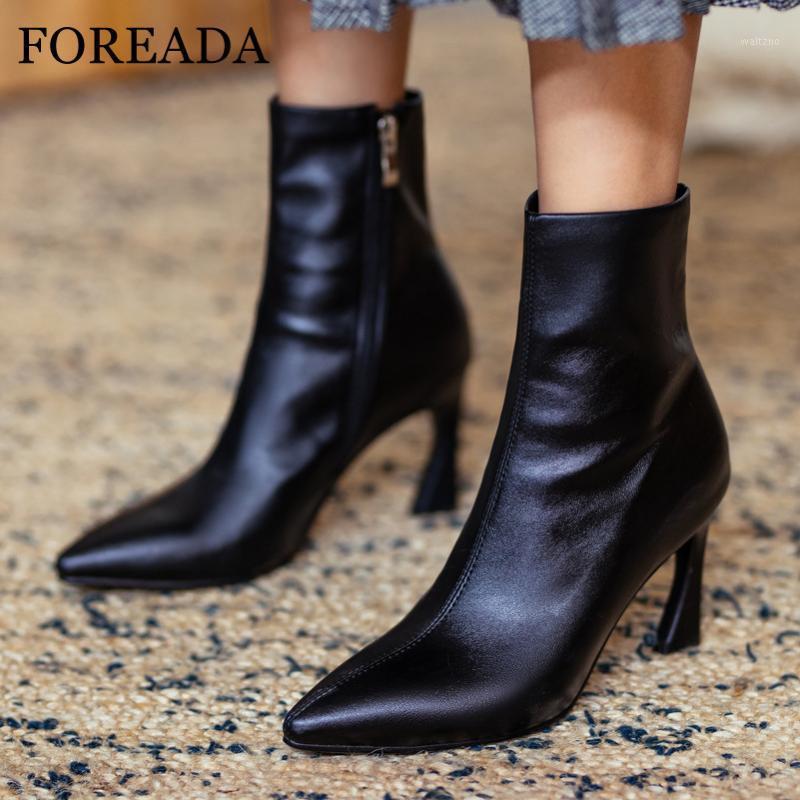 FOREADA Extreme High Heel Ankle Boots Pointed Toe Woman Boots Stiletto Heel Short Zip Female Shoes Autumn Winter Apricot1, Black velvet lining
FOREADA Extreme High Heel Ankle Boots Pointed Toe Woman Boots Stiletto Heel Short Zip Female Shoes Autumn Winter Apricot1, Black velvet lining