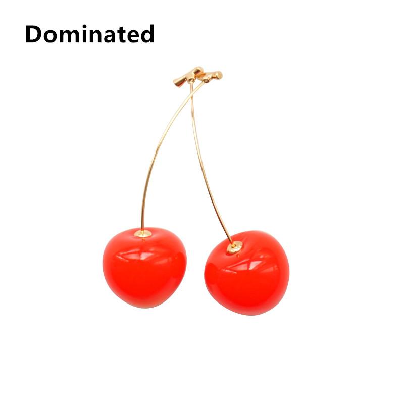 Dominated The new temperament of red cherry earrings Fashion Fruit Sweet Long Women Drop earrings Jewelry
Dominated The new temperament of red cherry earrings Fashion Fruit Sweet Long Women Drop earrings Jewelry