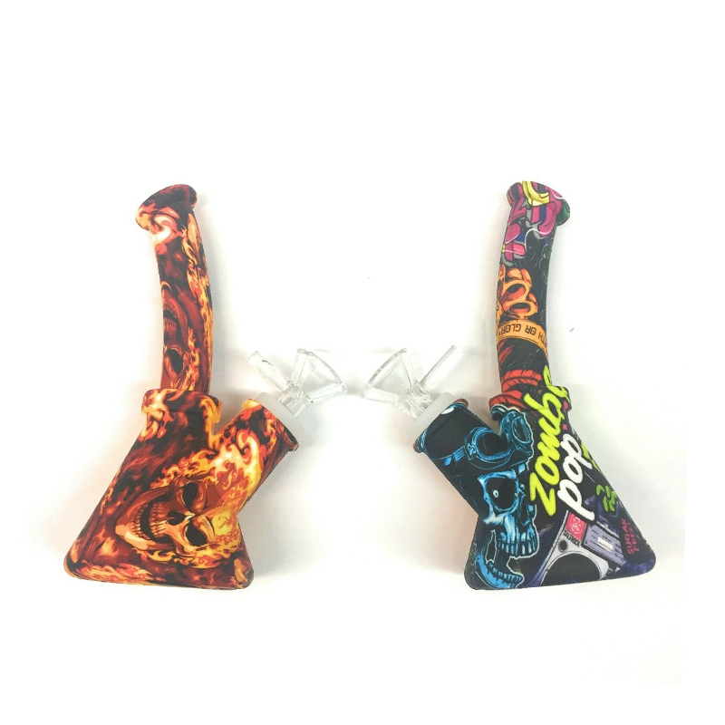 Small hookahs 6.5inch bend beaker bong water pipe silicone Dab Rig with glass bowl smoking tobacco Oil
Small hookahs 6.5inch bend beaker bong water pipe silicone Dab Rig with glass bowl smoking tobacco Oil