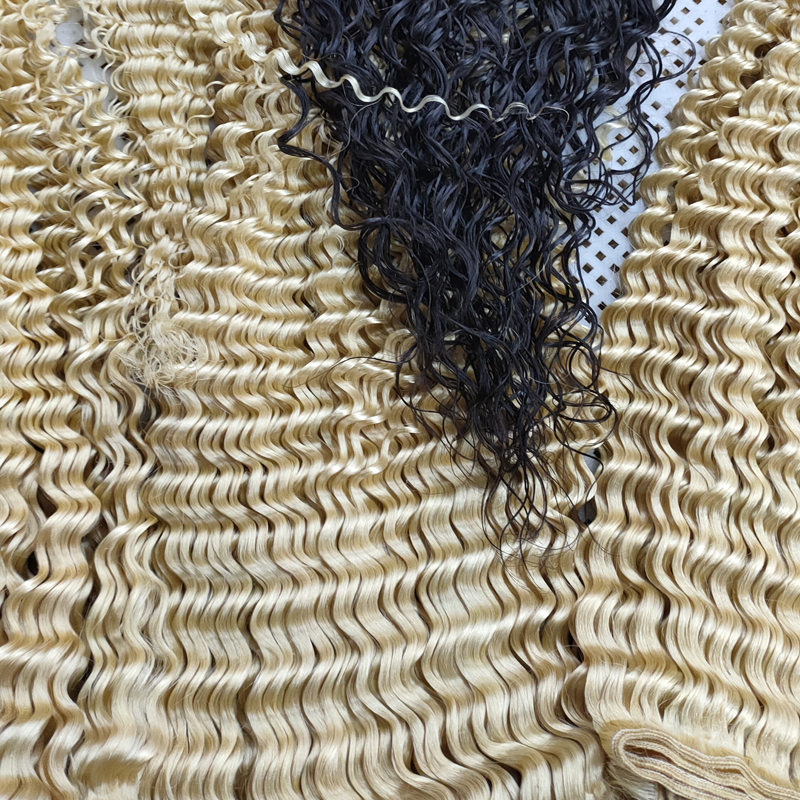 Blonde Color 613# Deep Curly Bundles Wholesale Human Hair Bulk In Factory Price 4 Bundle 100g Brazilian Deep Curly Wave Bulk Hair
Blonde Color 613# Deep Curly Bundles Wholesale Human Hair Bulk In Factory Price 4 Bundle 100g Brazilian Deep Curly Wave Bulk Hair