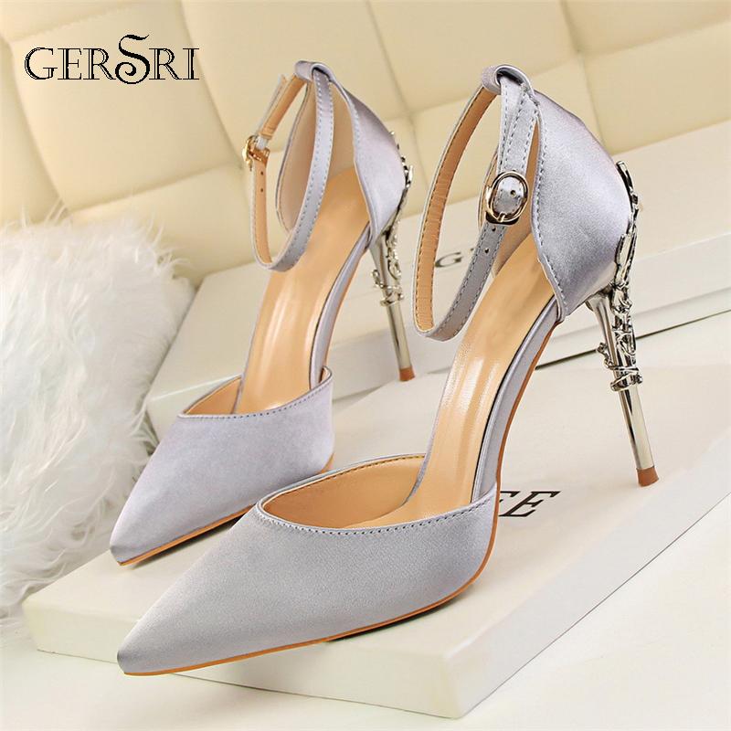 Gersri Women Pointed Toe High Heels Shoes Fashion Shallow Pumps Ladies Buckle Strap Party Wedding Stilettos Shoes Silver, White
Gersri Women Pointed Toe High Heels Shoes Fashion Shallow Pumps Ladies Buckle Strap Party Wedding Stilettos Shoes Silver, White