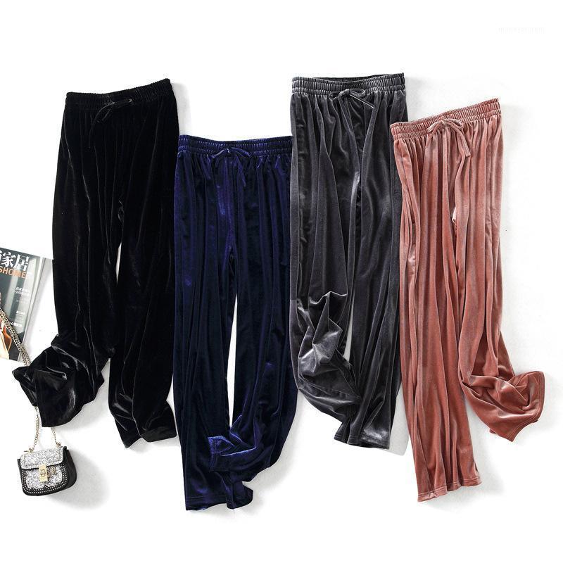 Woman Pants Gold Velvet Wide-leg Pants Women' Autumn Winter Sports Casual High-waist Plus Size Elastic All-match Trousers1, Black
Woman Pants Gold Velvet Wide-leg Pants Women' Autumn Winter Sports Casual High-waist Plus Size Elastic All-match Trousers1, Black