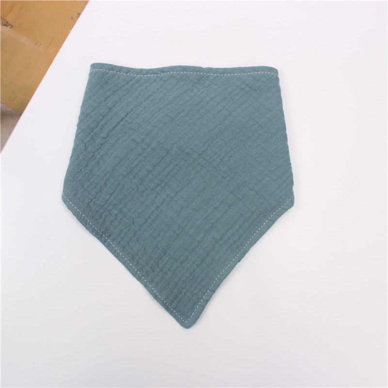 Baby Infant Cotton Bib Solid Color Triangle Scarf Feeding Saliva Towel Bandana Burp Cloth Boy Girl Babies Accessories Newborn