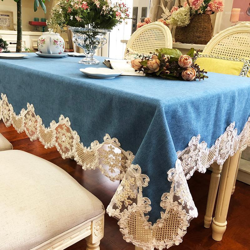 New European Style Linen Patchwork Lace Table Work Dresser Dinner End Decor Dustproof Table Cover Quality Luxury Tablecloth1, Blue
New European Style Linen Patchwork Lace Table Work Dresser Dinner End Decor Dustproof Table Cover Quality Luxury Tablecloth1, Blue