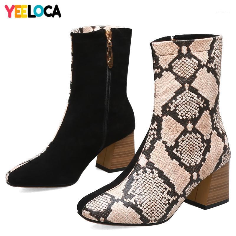 YEELOCA Boots Women Winter High heels Square heel Mixed Colors casual basic mid calf boots woman shoes1, Beige
YEELOCA Boots Women Winter High heels Square heel Mixed Colors casual basic mid calf boots woman shoes1, Beige
